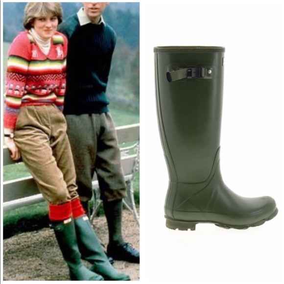 Hunter Shoes - HUNTER Matte Green Tall Norris Field Boot